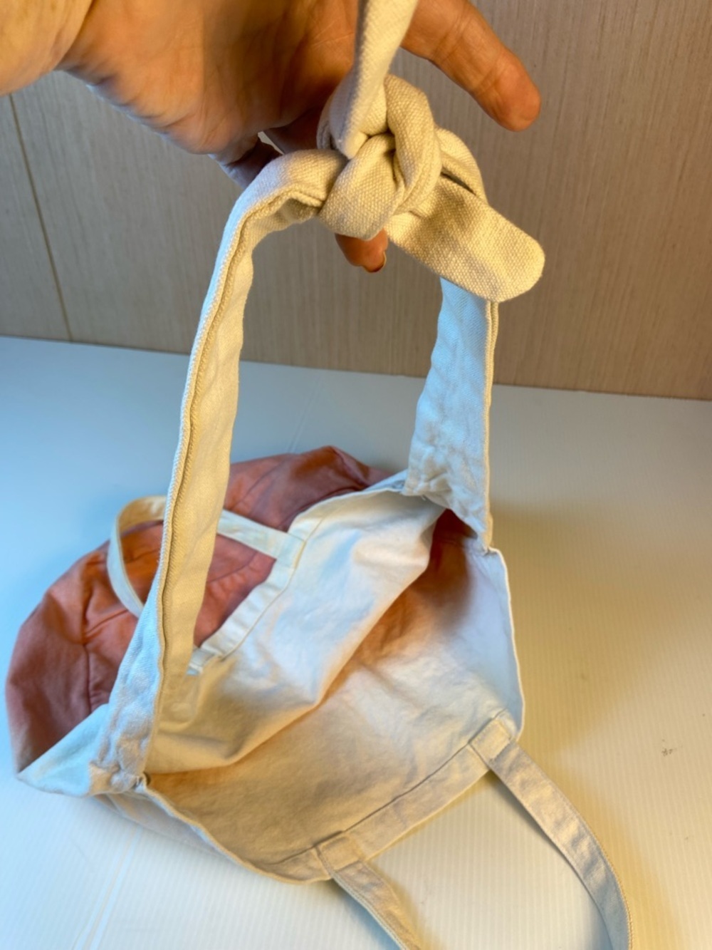 Free People Ombre Canvas Tote Boho Beach Bag Slouchy Cotton Market Bag - Picture 15 of 16